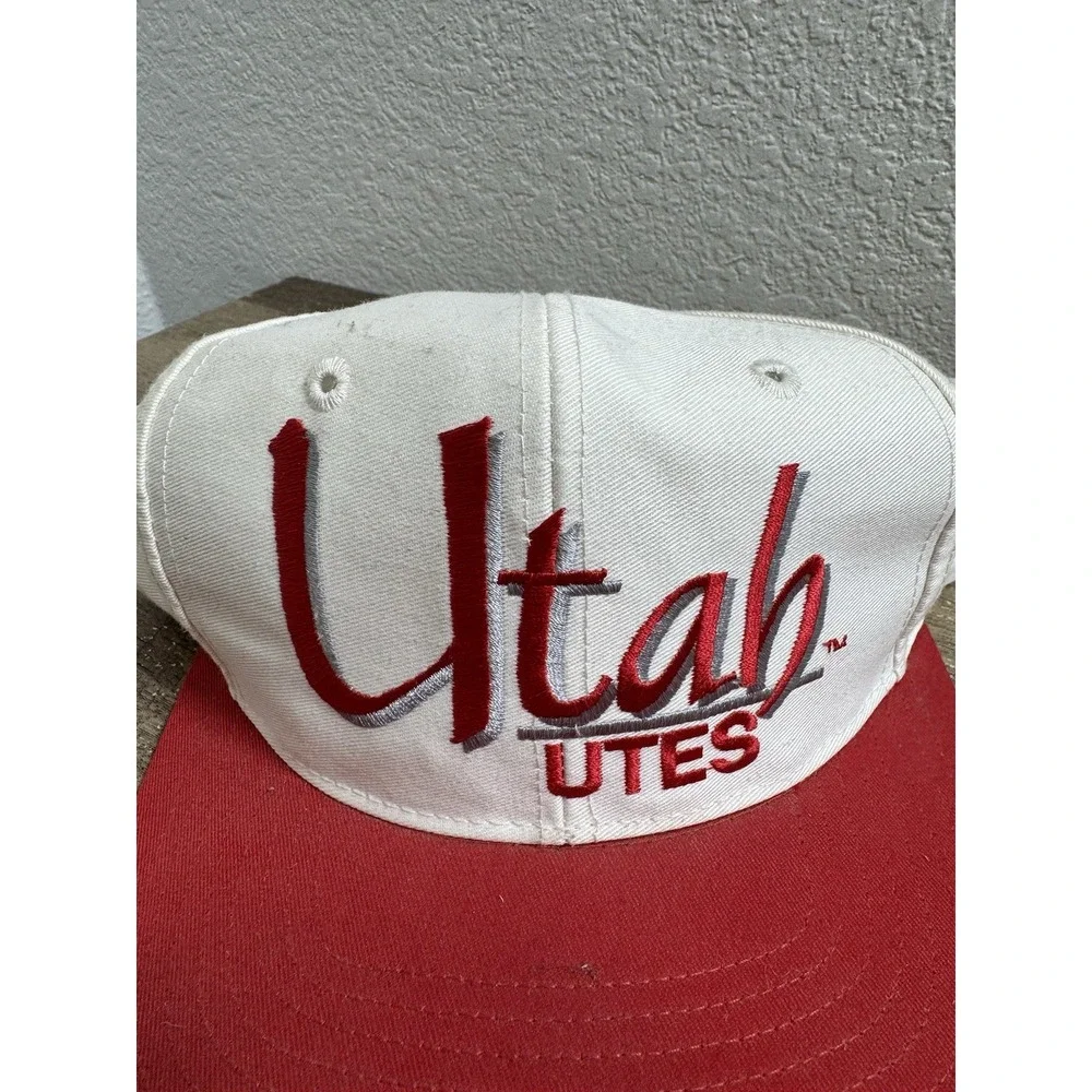 Vintage 90's The Game University of‎ Utah Runnin Utes Snapback Big Spellout